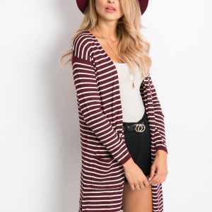 Jessy's maroon cardigan