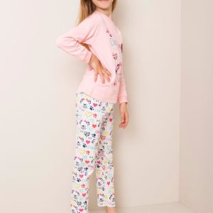 Light pink pajamas for girl