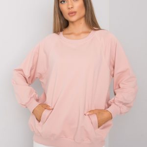 Dirty pink sweatshirt with pockets Gaelle RUE PARIS