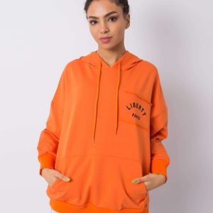 Orange Mirembe print sweatshirt