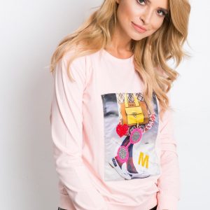 Pale Pink Fancy Sweatshirt