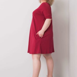 Burgundy Bellamy Plus Size Dress