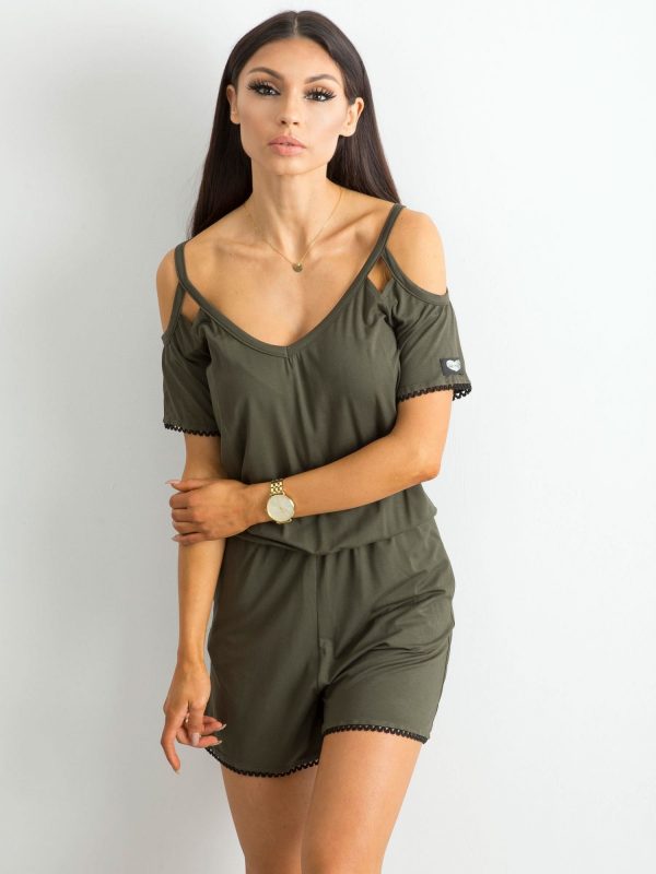 Khaki jumpsuit BY O LA LA