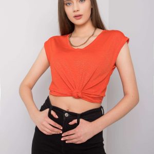 Orange striped blouse Giselle RUE PARIS