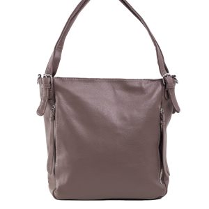 Brown Urban Shoulder Bag with Pockets