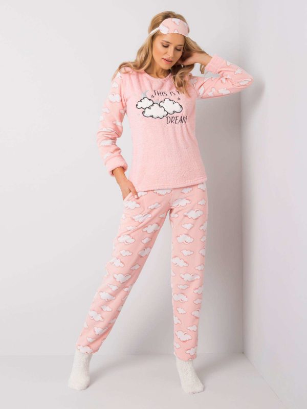 Pale pink pajamas for the winter