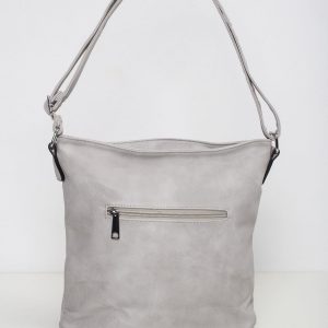 Grey bag with braid motif