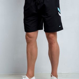 Black Plus Size Men's Shorts Aiming