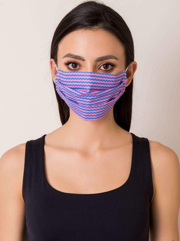 Pink-purple protective mask