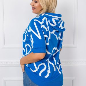 Blue plus size sweatshirt Shawn