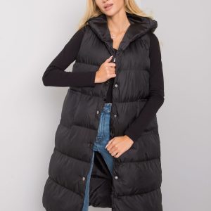 Black Chase Hooded Quilted Vest