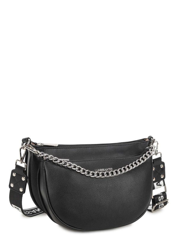 LUIGISANTO black eco-leather bag