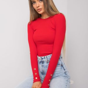 Asheville RUE PARIS Red Long Sleeve Blouse