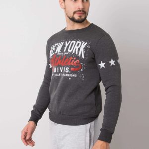 Dark gray sweatshirt for men Cayden