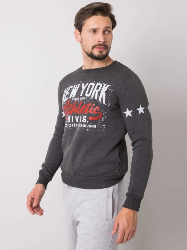 Dark gray sweatshirt for men Cayden