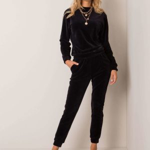 Black velour set Dalida