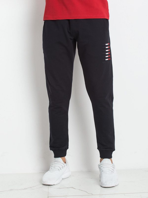 TOMMY LIFE Navy Blue Men's Tracksuits