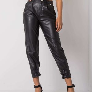 Brynlee Women's Black Faux Leather Pants