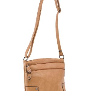 Camel eco leather handbag