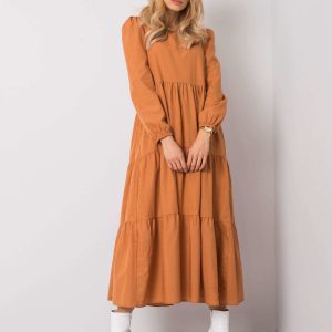 Light brown dress Alejandra RUE PARIS