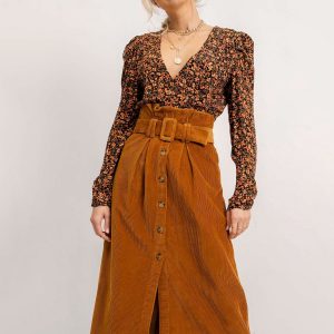 BSL Brown skirt with belt