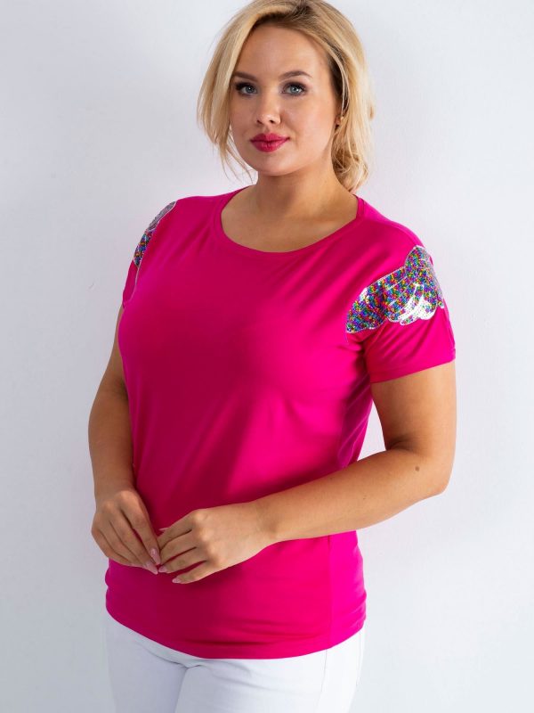 Dark pink t-shirt Magically PLUS SIZE