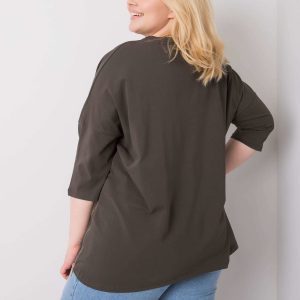 Dark khaki blouse Izzy