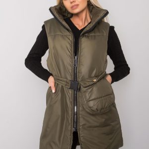 Khaki down vest Adeline