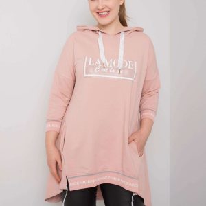 Dirty pink sweatshirt with Belina applique