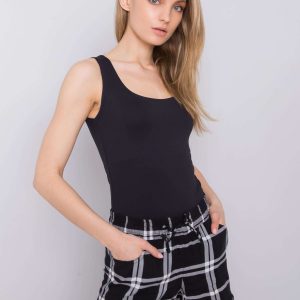 Black checkered shorts Inez FRESH MADE