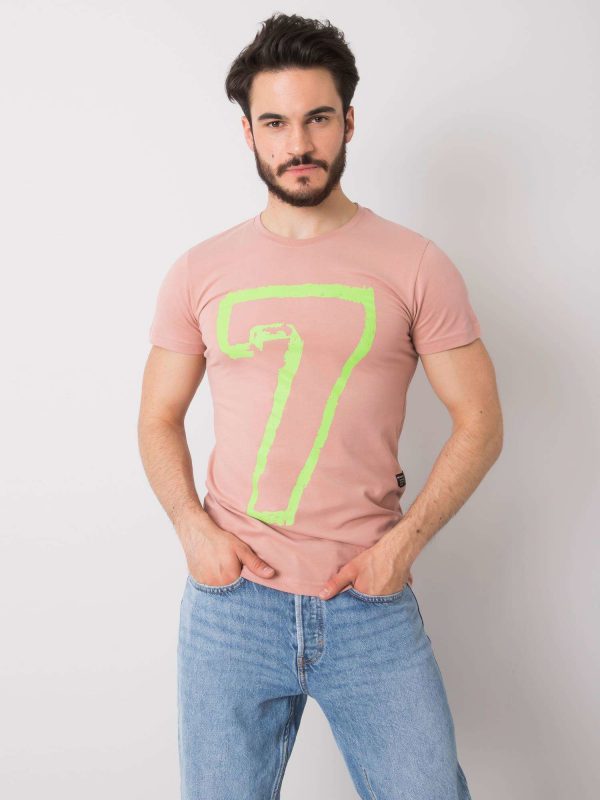 Men's Dirty Pink T-Shirt Cotton Marshall