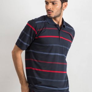 Navy Blue Polo Shirt Approachable