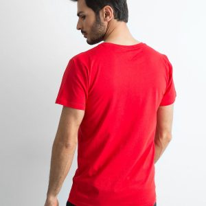 Red Men's T-Shirt with Print