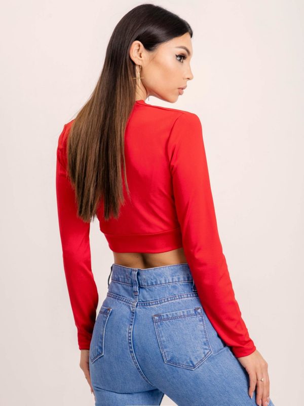 BSL Red Short Blouse