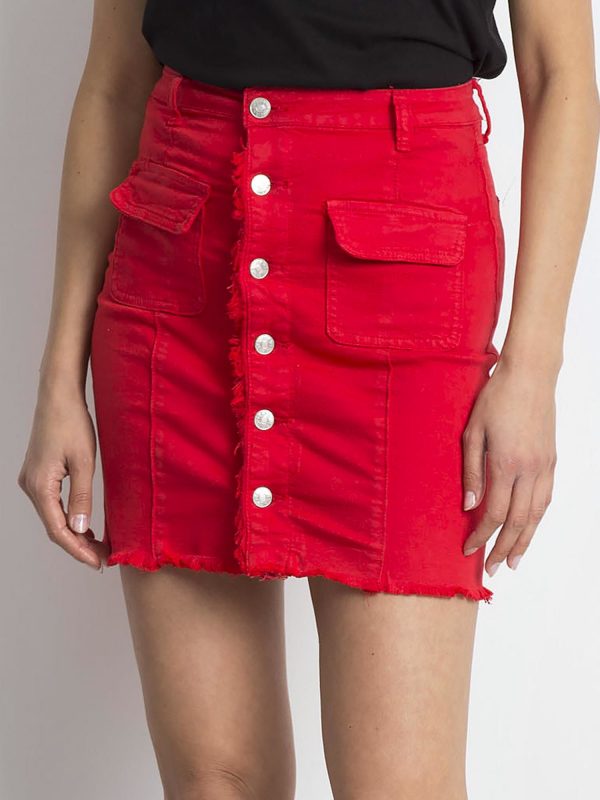 Red Skirt Buttons