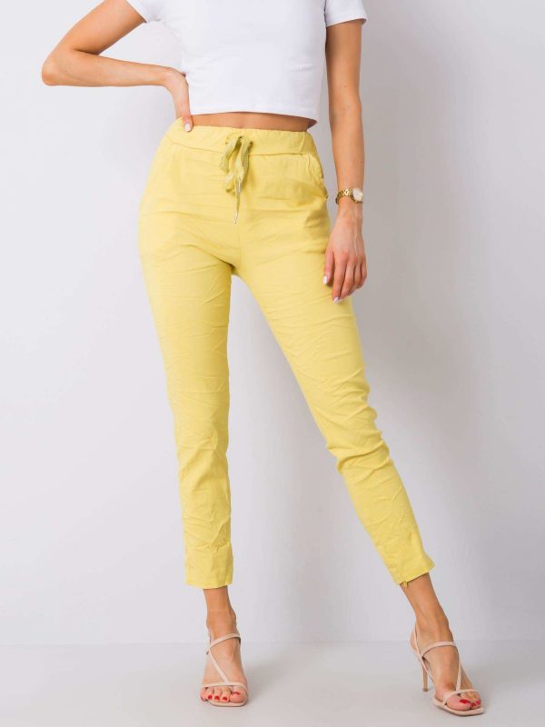 Yellow pants from Marisa fabric