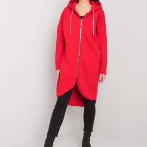 Red long sweatshirt for women Tabby