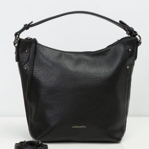 Black eco-leather handbag