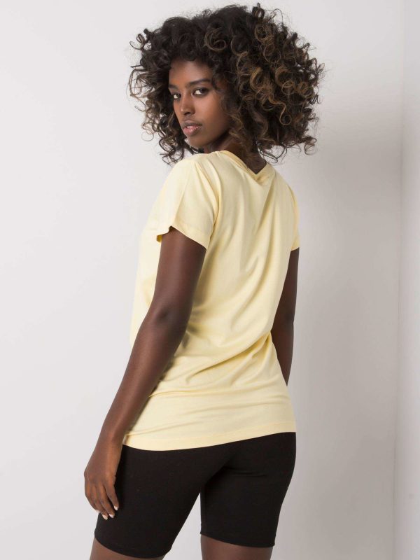 Yellow t-shirt for women Eudice FOR FITNESS