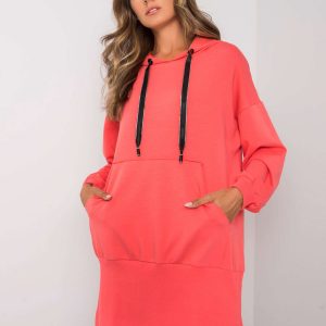 Lorelei Coral Hooded Dress