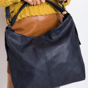 Navy blue bag with detachable strap