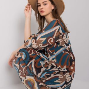 Black and blue dress for women with print by Segovia