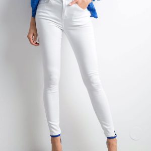 White skinny pants