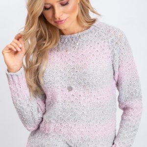 Grey-pink Broadway sweater