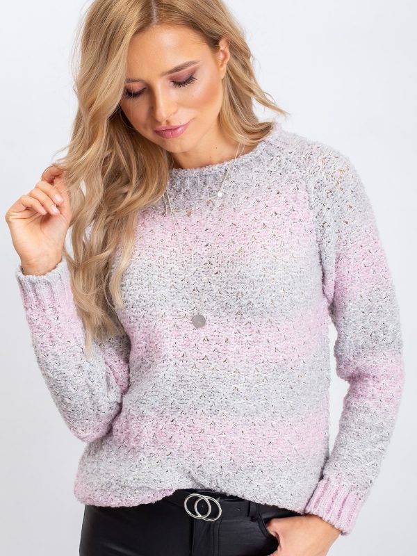 Grey-pink Broadway sweater