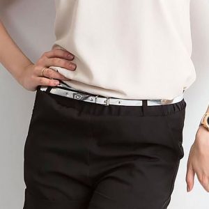 Women's Black Shorts with Belt