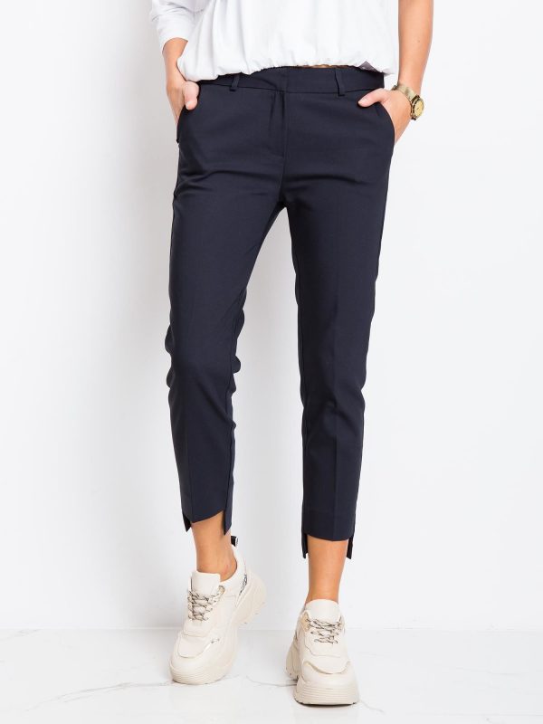 RUE PARIS Navy blue pants This