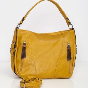 Yellow City Bag with Detachable Strap