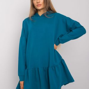 Aliye Sea Hooded Sweatshirt Dress