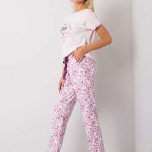 Light pink women's pajamas with pants